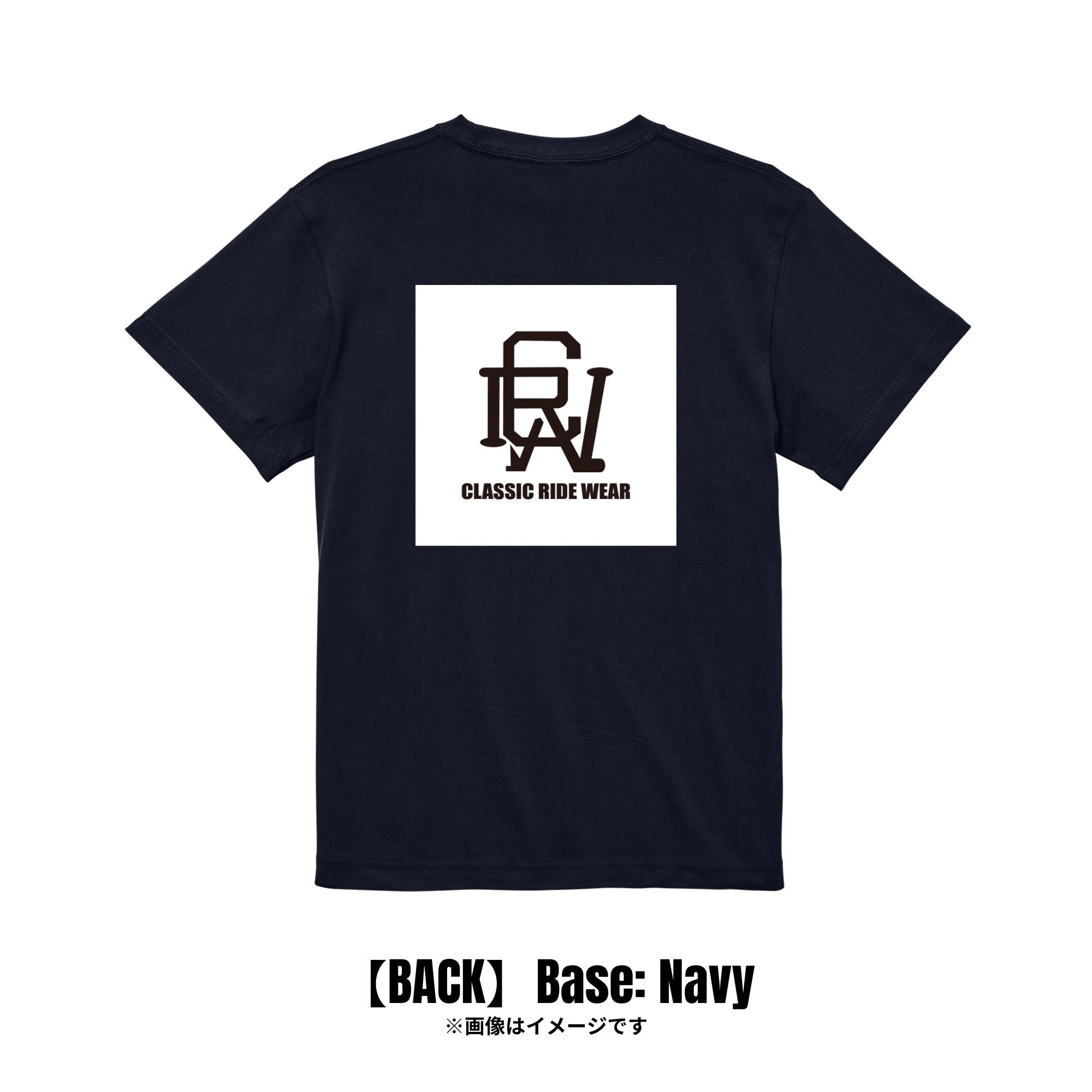 CRW BACK スクエアロゴ|Tシャツ