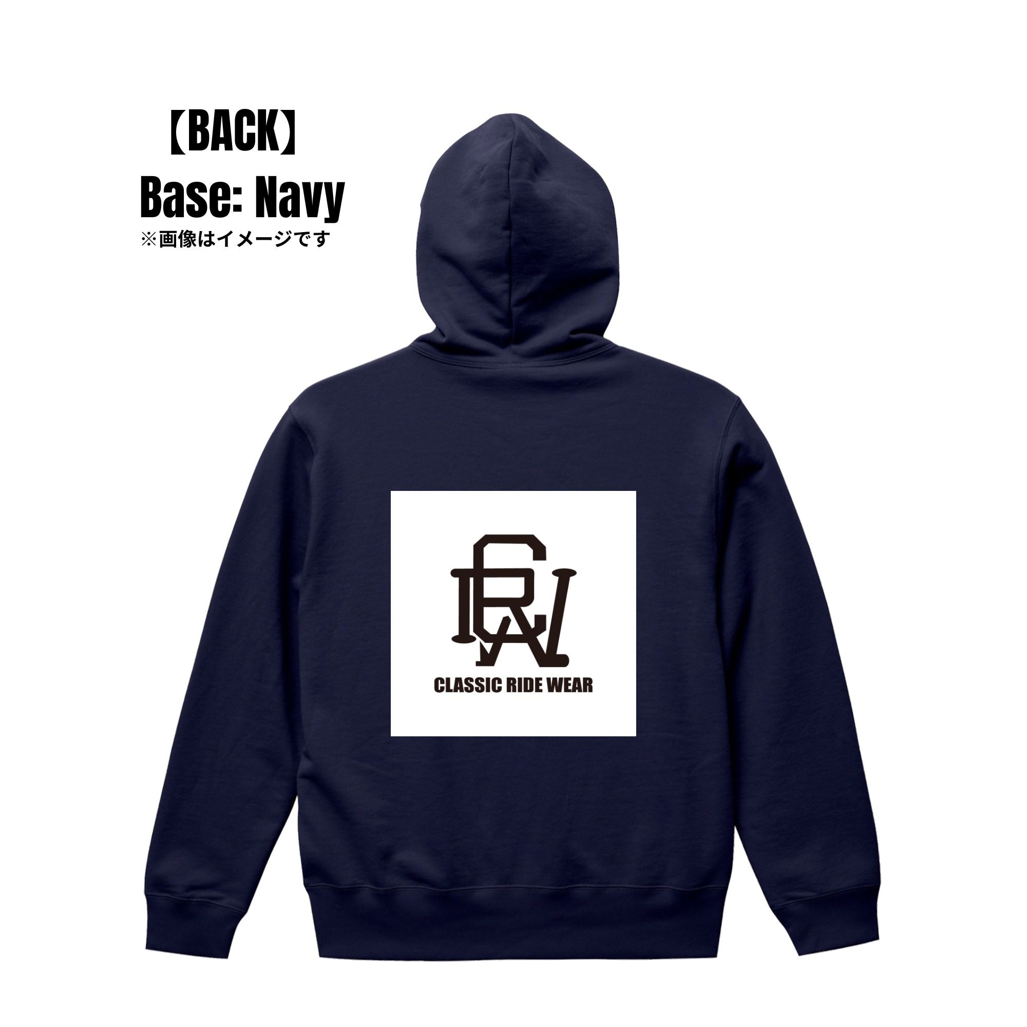 CRW BACK ロゴ|パーカー