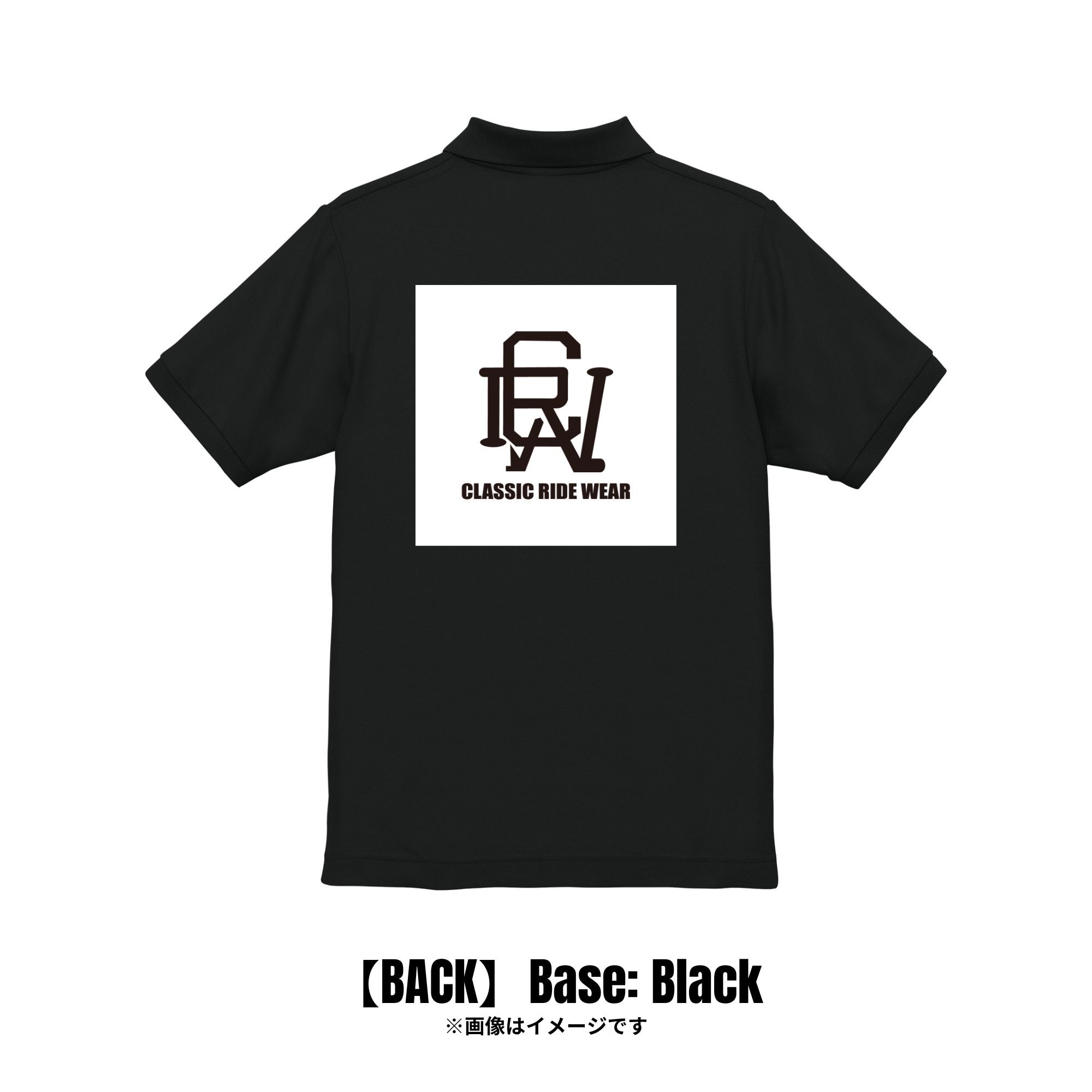 CRW BACK ロゴ|ポロシャツ