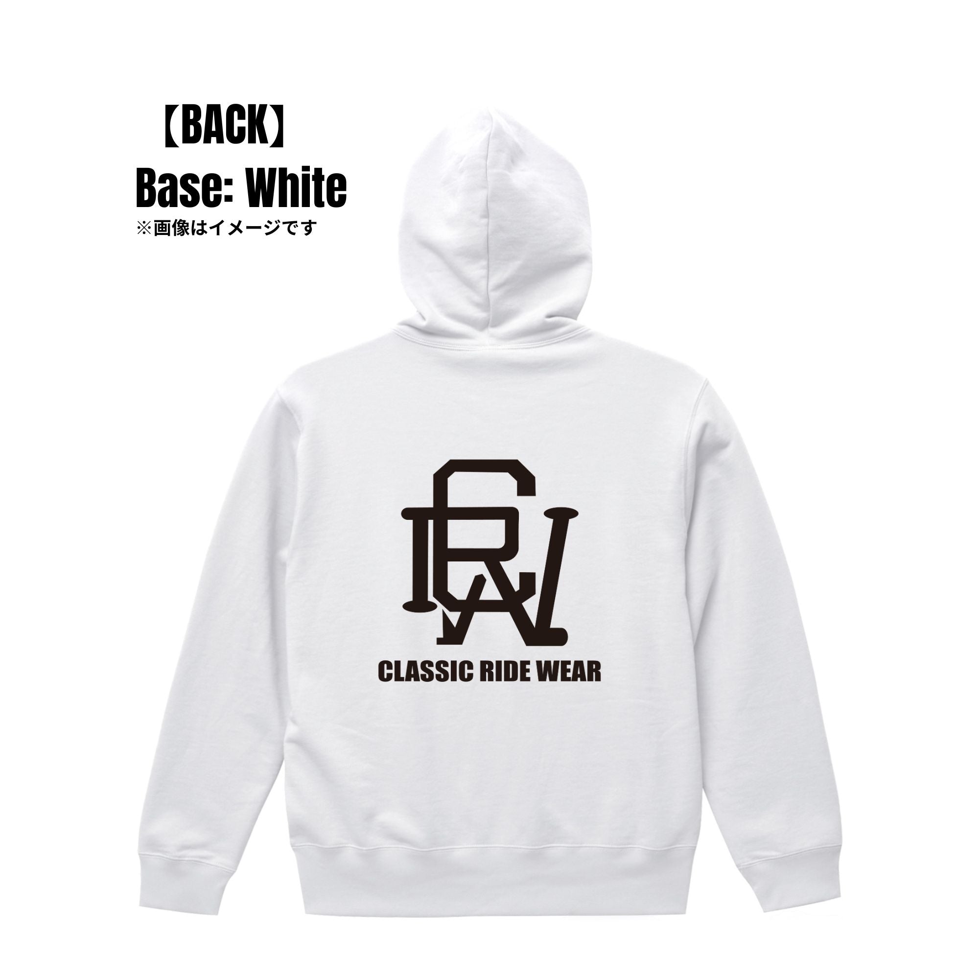 CRW BACK ロゴ|パーカー
