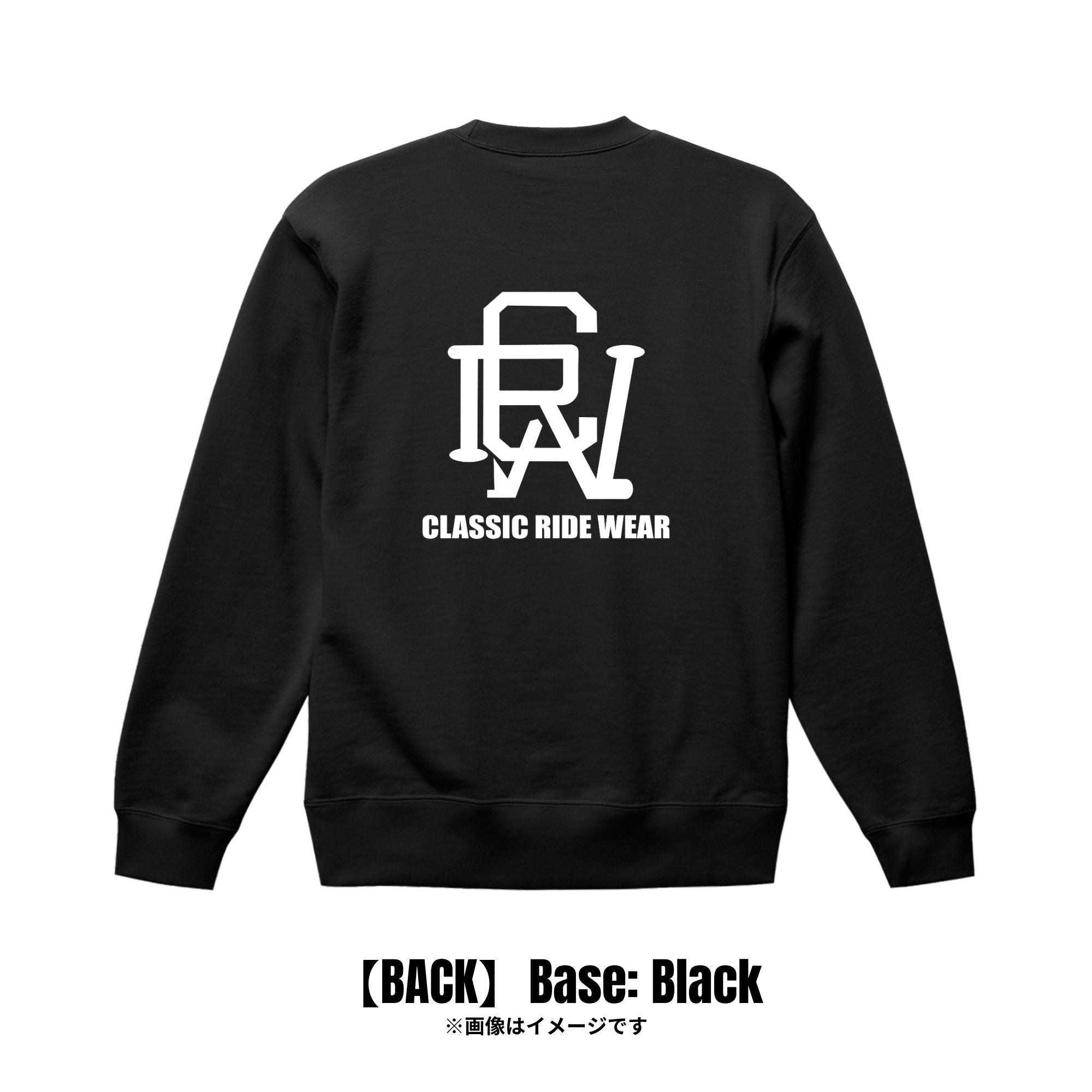 CRW BACK ロゴ|トレーナー