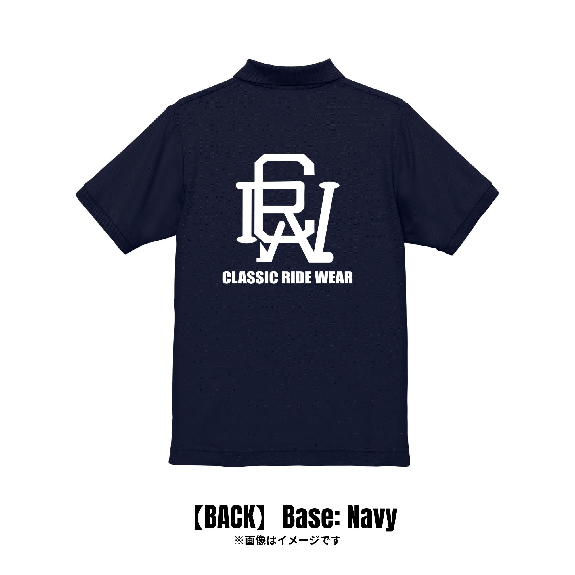 CRW BACK ロゴ|ポロシャツ