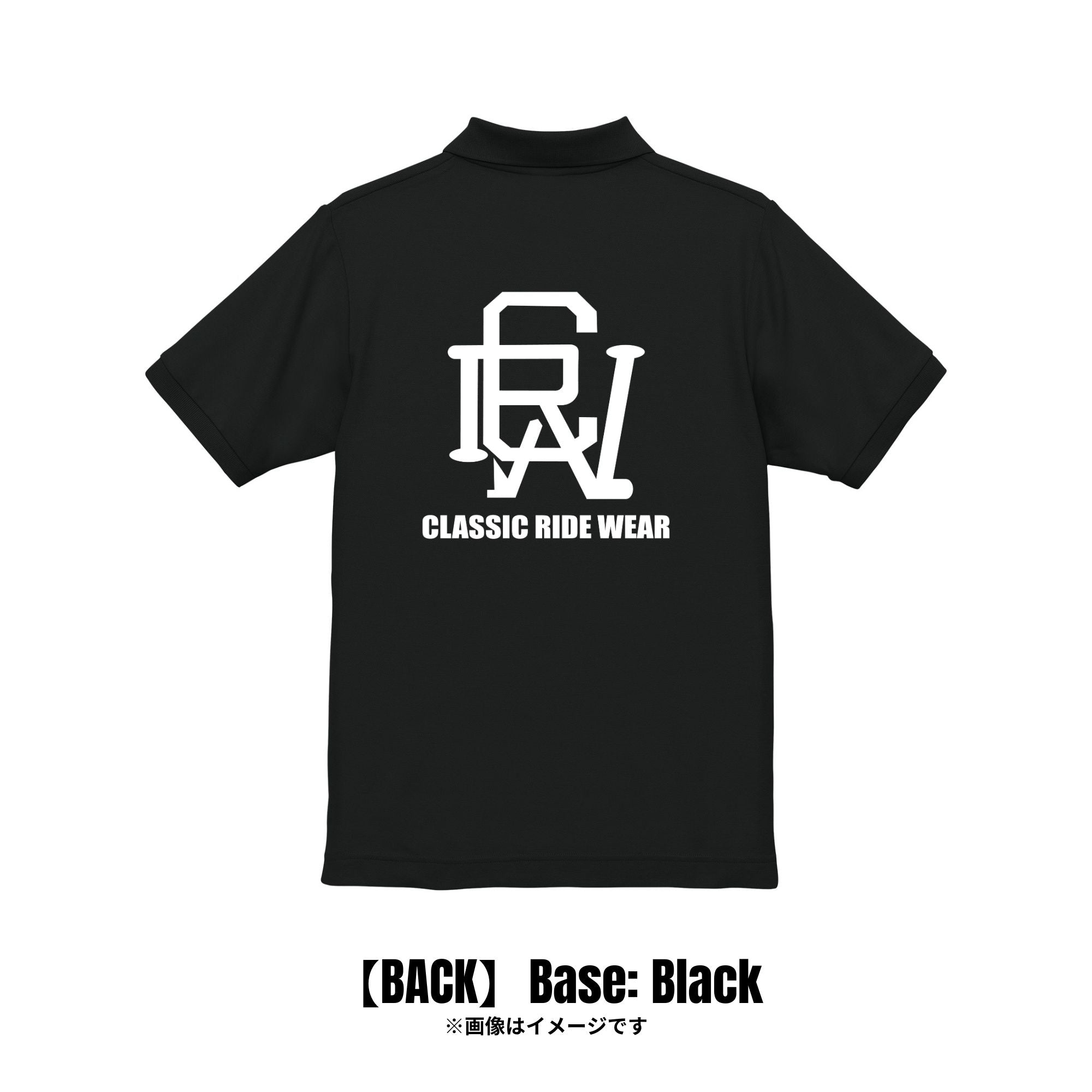 CRW BACK ロゴ|ポロシャツ