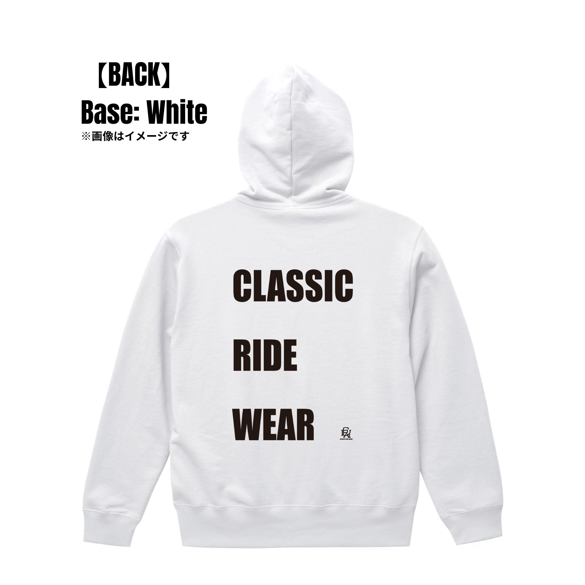 CRW BACK タイポグラフィ|パーカー