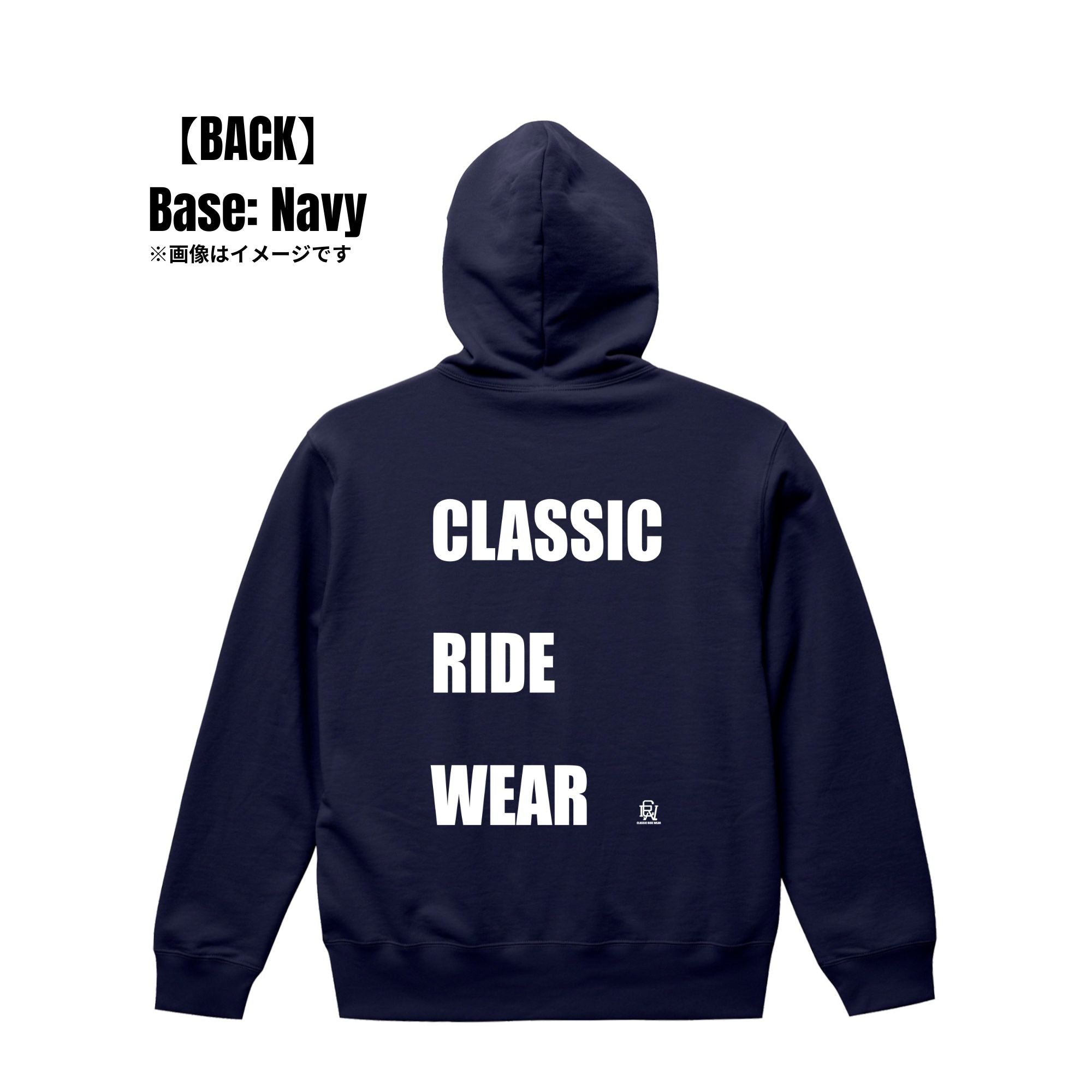 CRW BACK タイポグラフィ|パーカー
