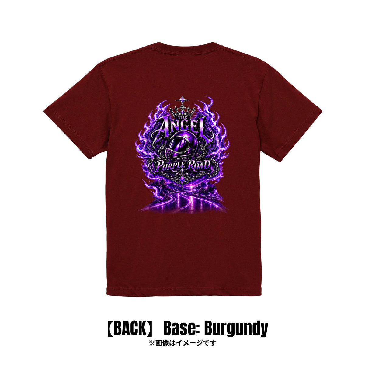 漆黒×紫炎 バイカーグラフィック｜Tシャツ【期間限定：〇/〇まで】