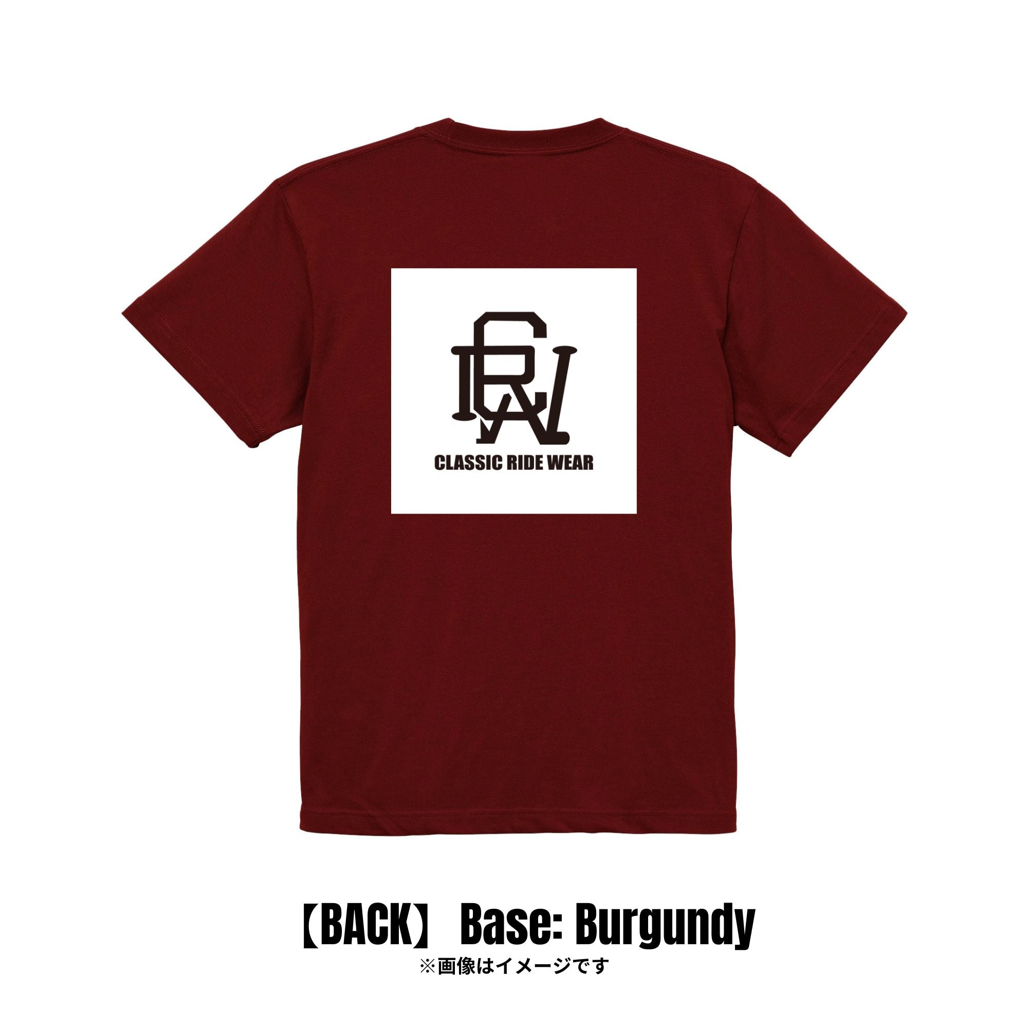 CRW BACK スクエアロゴ｜Tシャツ