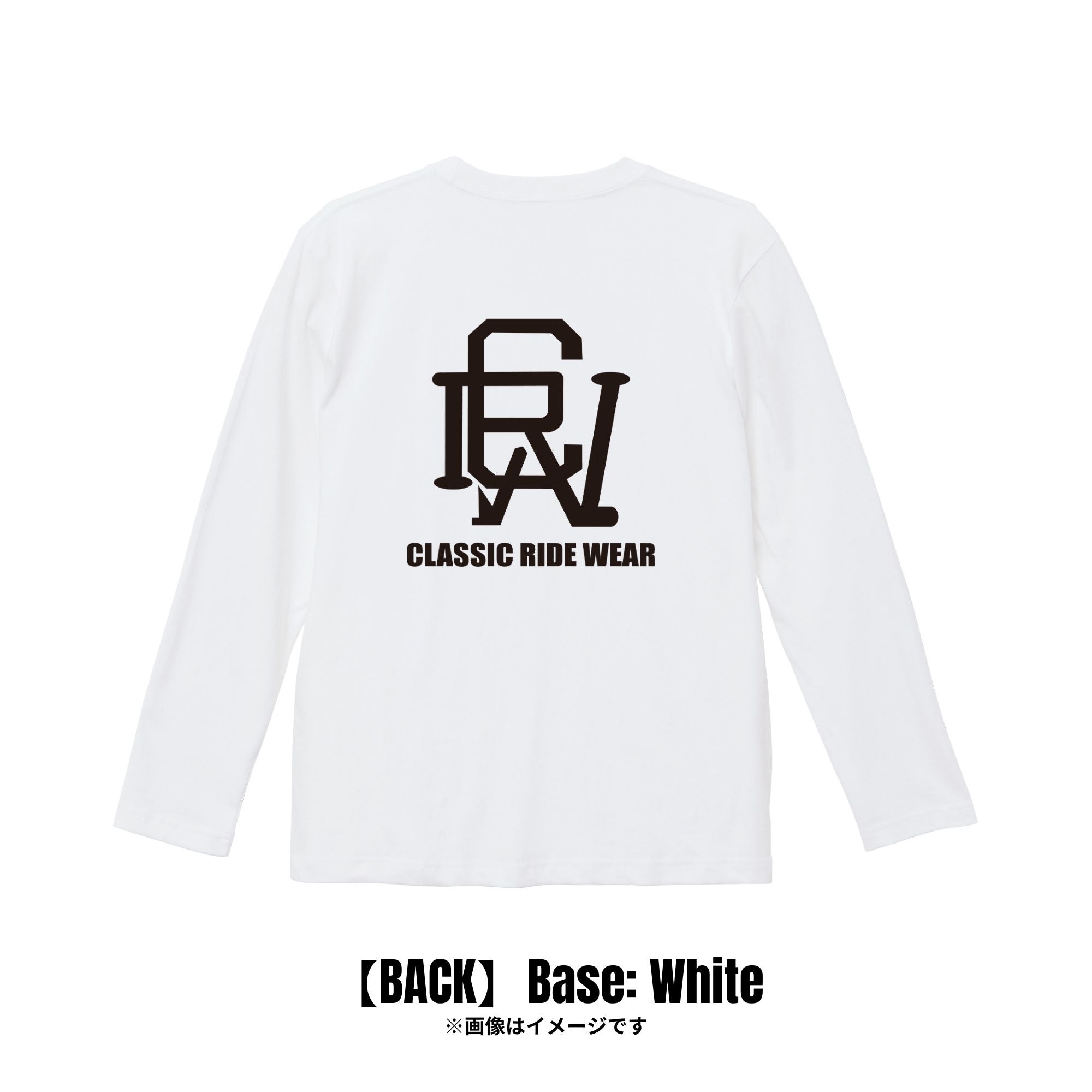 CRW BACK ロゴ｜ロンT