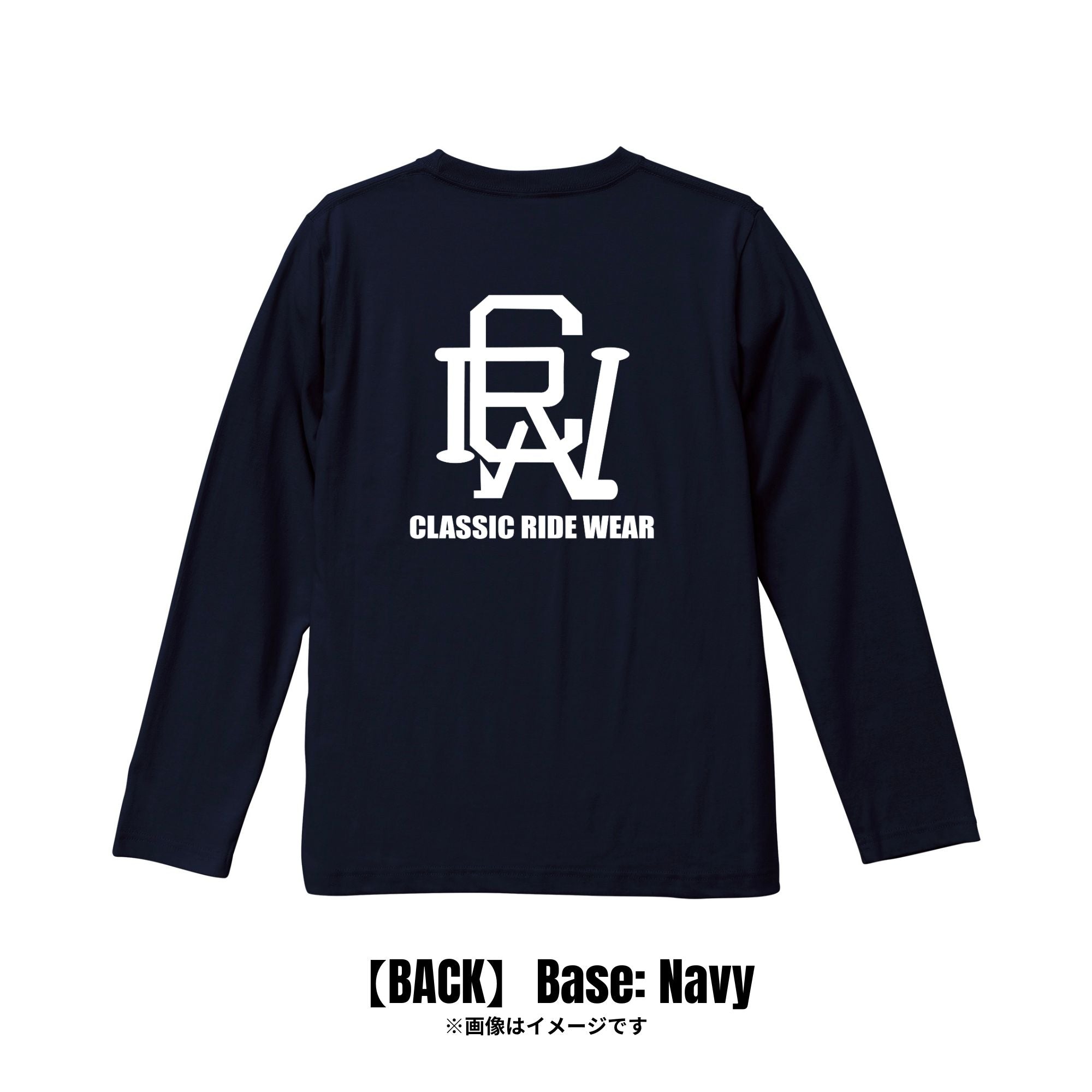 CRW BACK ロゴ｜ロンT