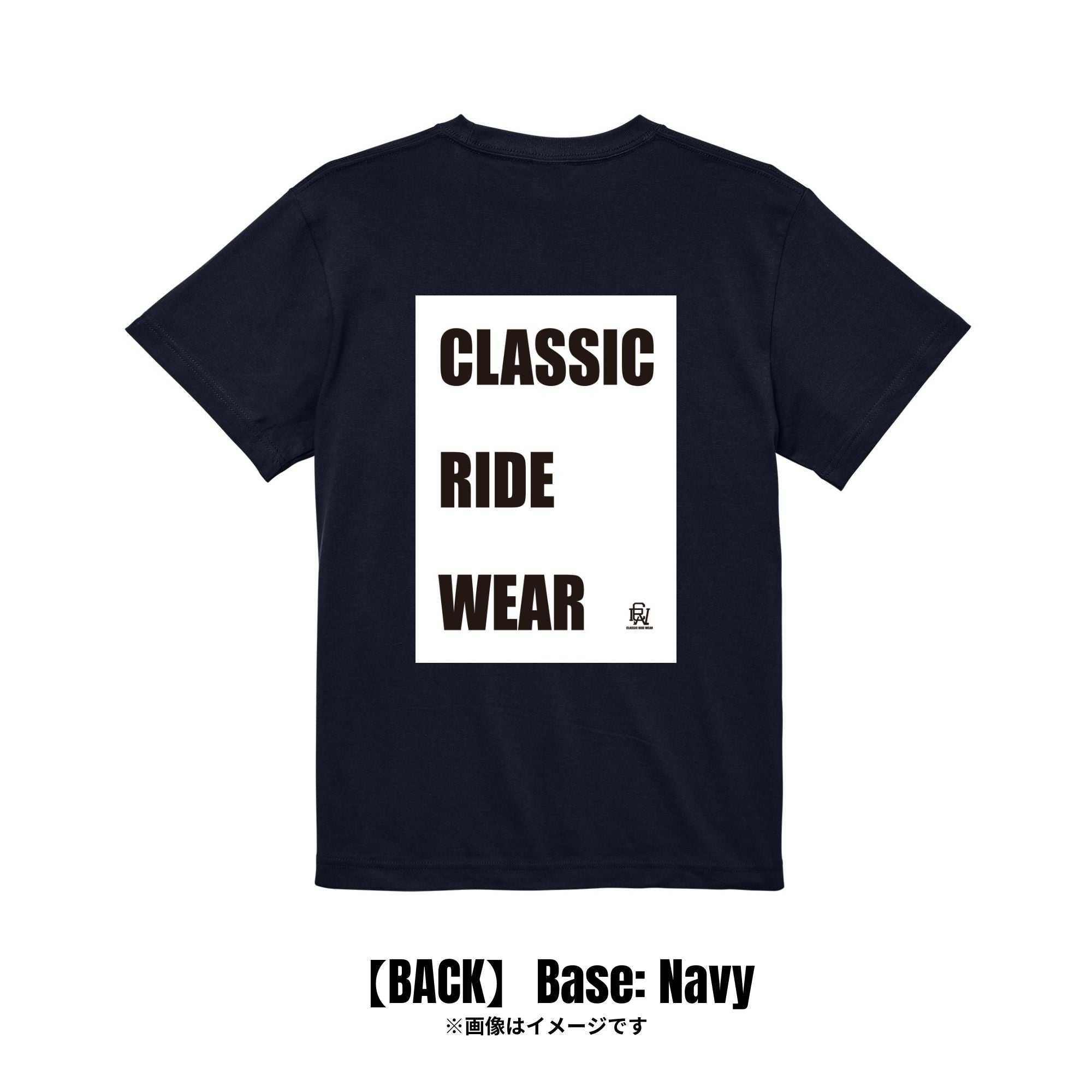 CRW BACK BOXタイポグラフィ｜Tシャツ