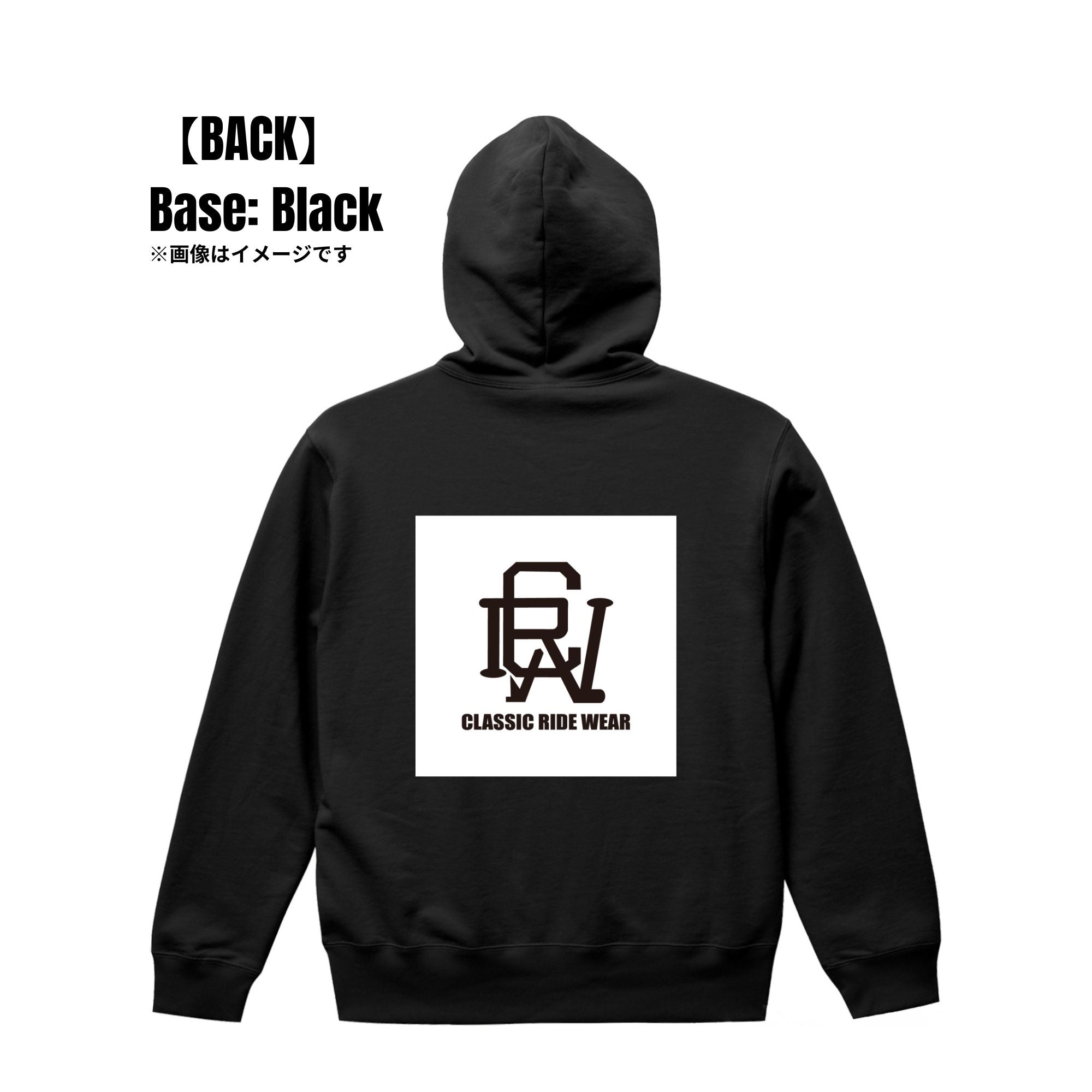 CRW BACK ロゴ｜パーカー