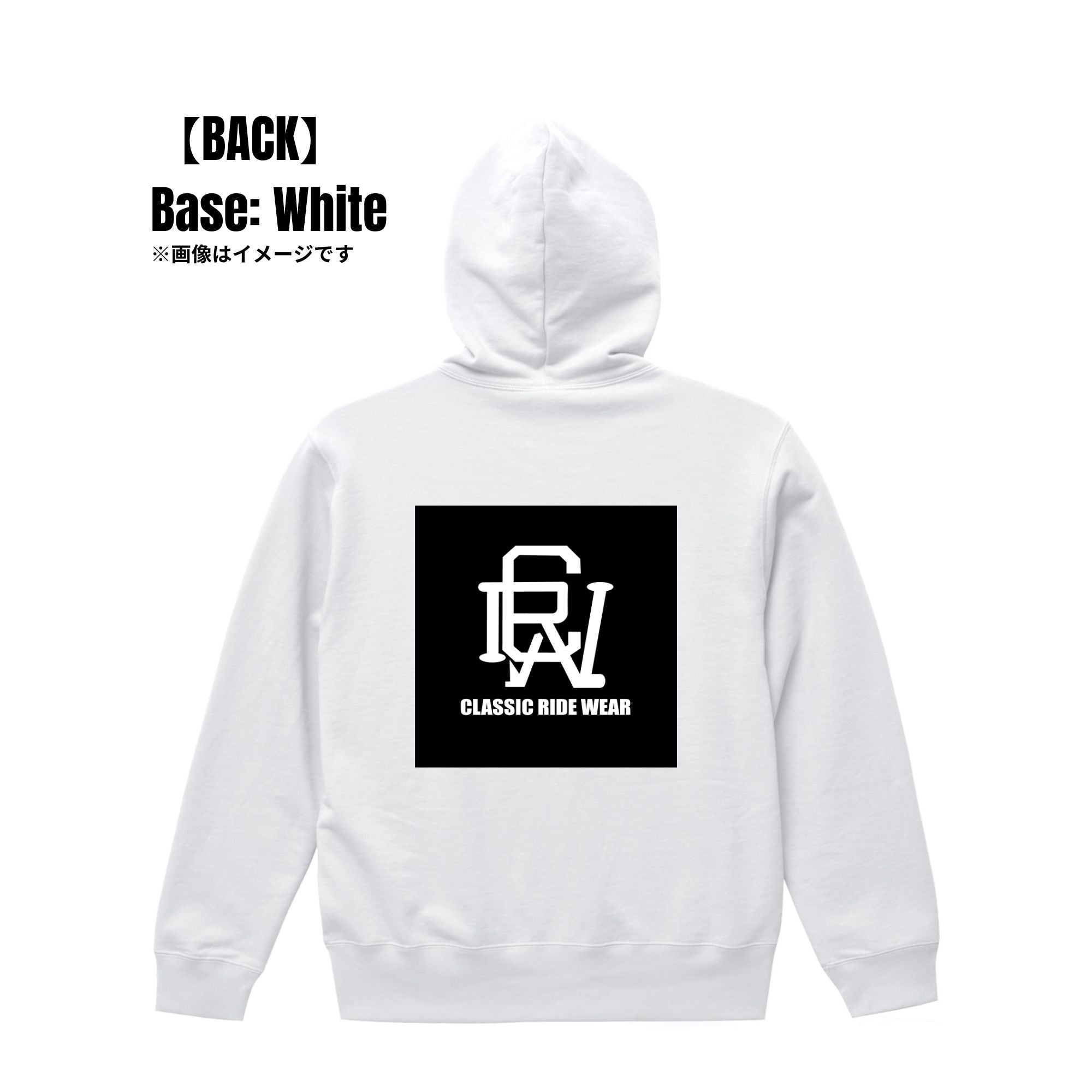 CRW BACK ロゴ｜パーカー