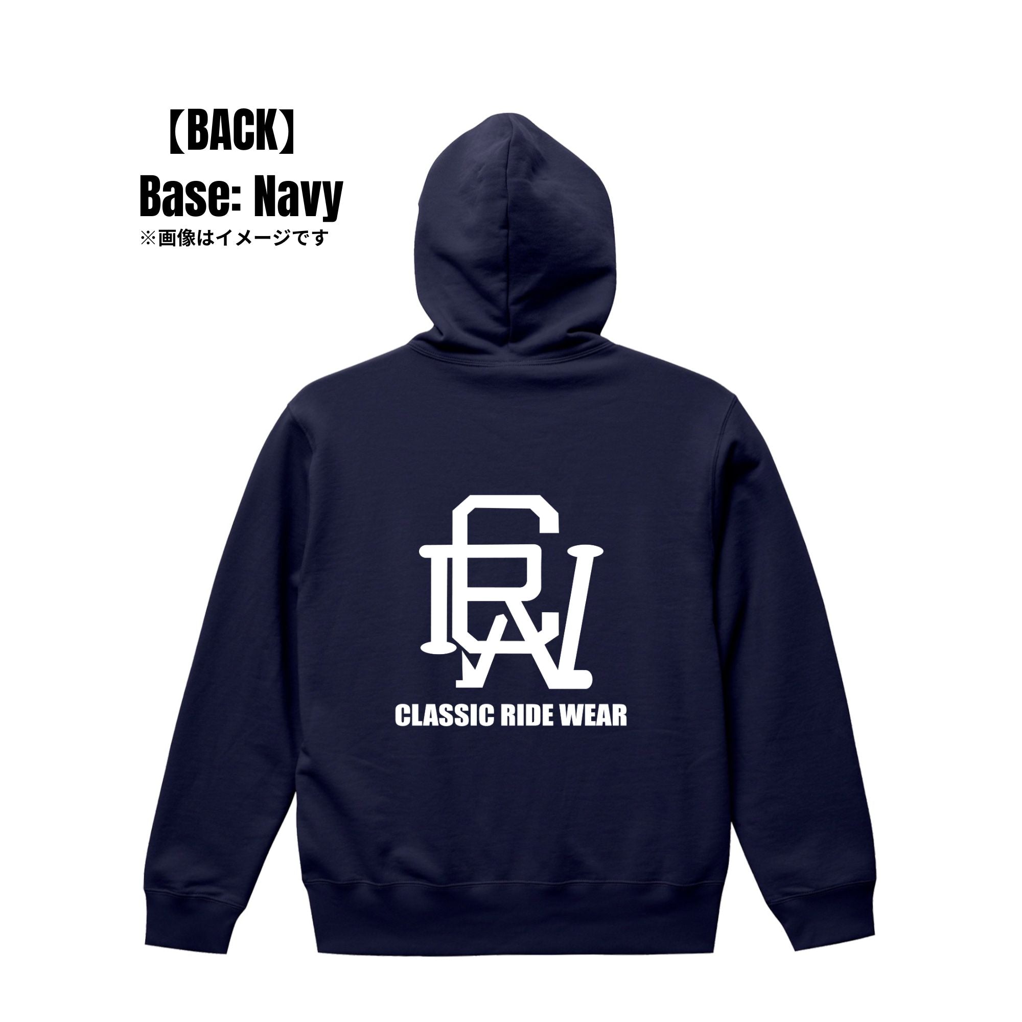 CRW BACK ロゴ｜パーカー