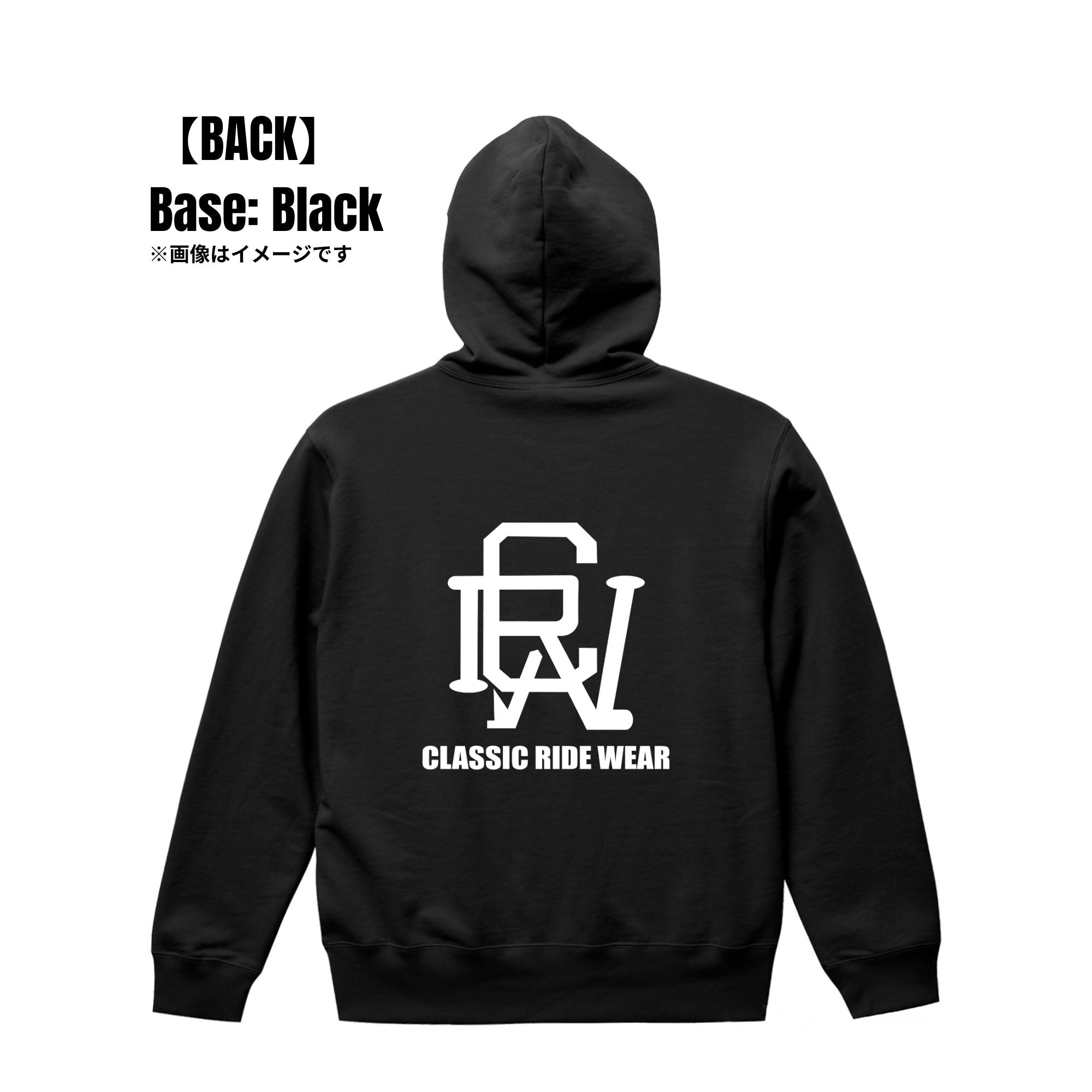 CRW BACK ロゴ｜パーカー
