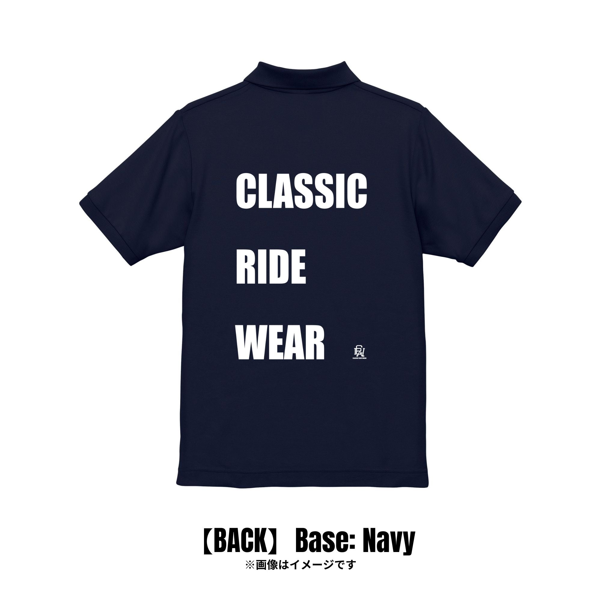CRW BACK タイポグラフィ｜ポロシャツ