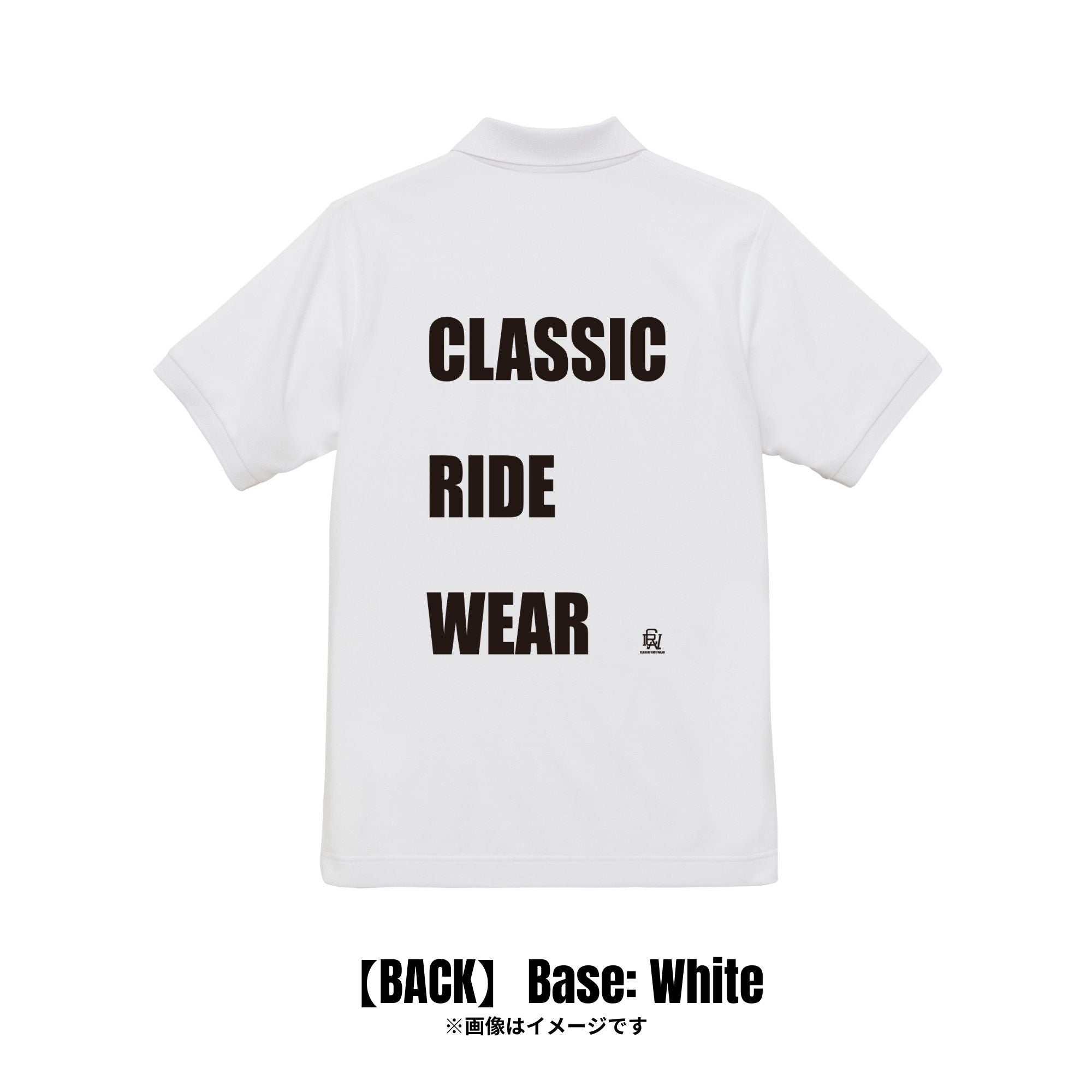 CRW BACK タイポグラフィ｜ポロシャツ