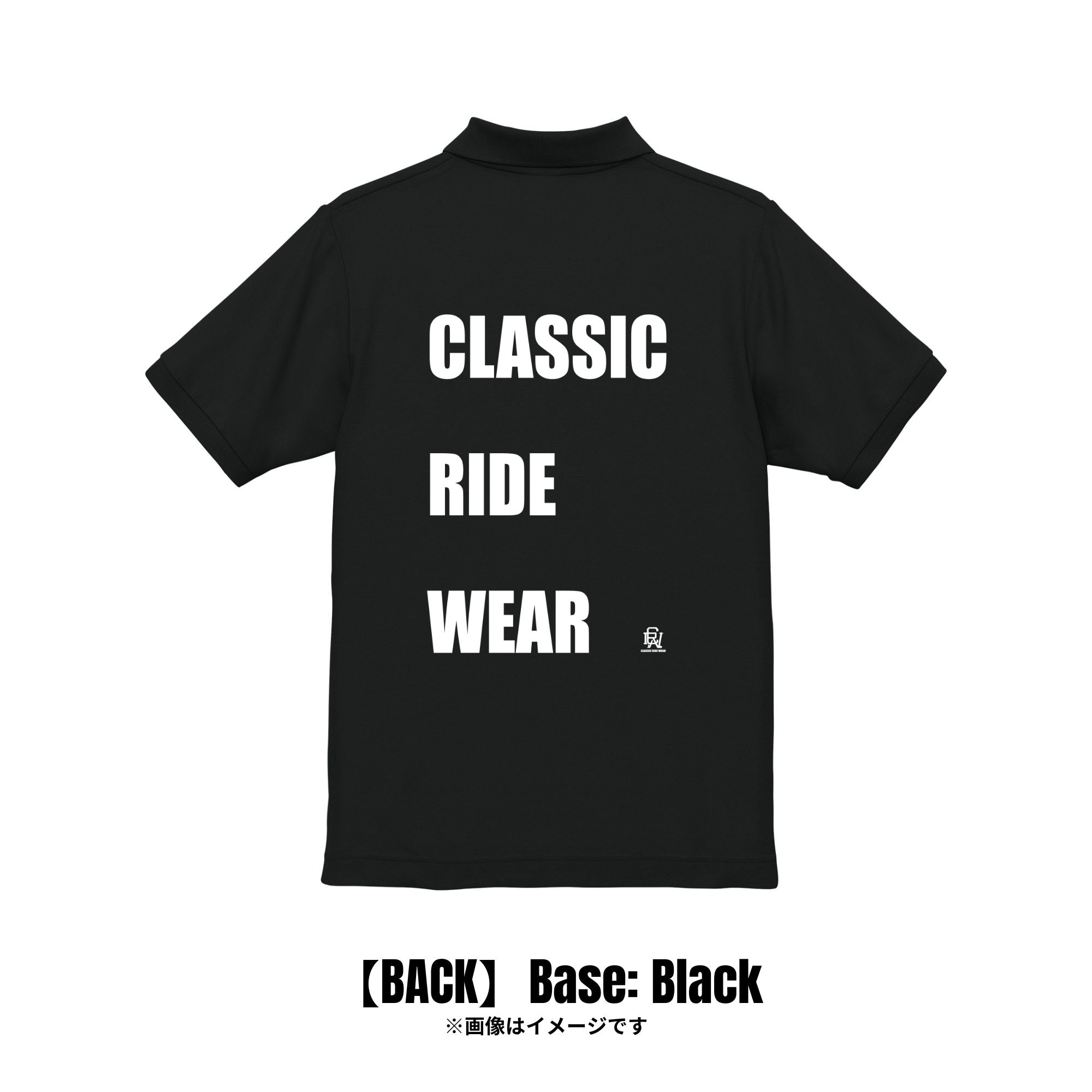 CRW BACK タイポグラフィ｜ポロシャツ
